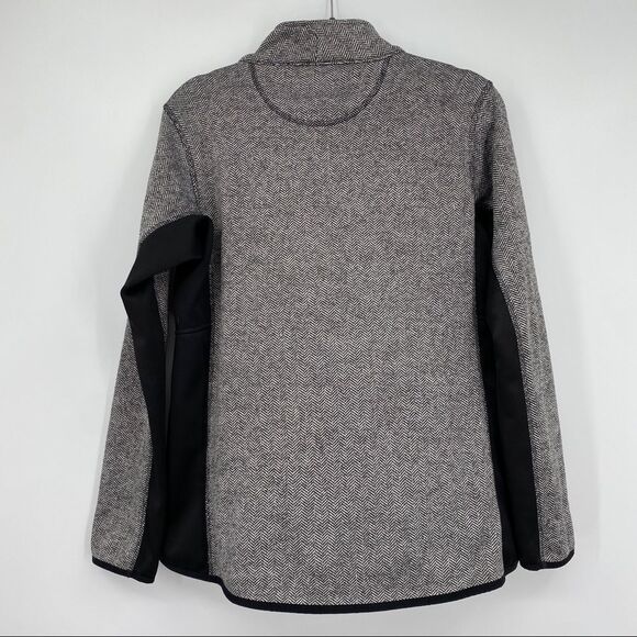 MARC NEW YORK Andrew Marc Herringbone Sleeve Fleece Lined Full Zip Jacket - Picture 7 of 14